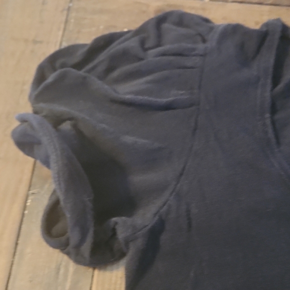 Free People Ava Puff Sleeve Bodysuit Black Size Large - Picture 5 of 9